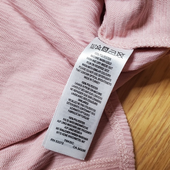 French Connection Pink Ruffled Sleeve Top Size XS - Picture 6 of 10